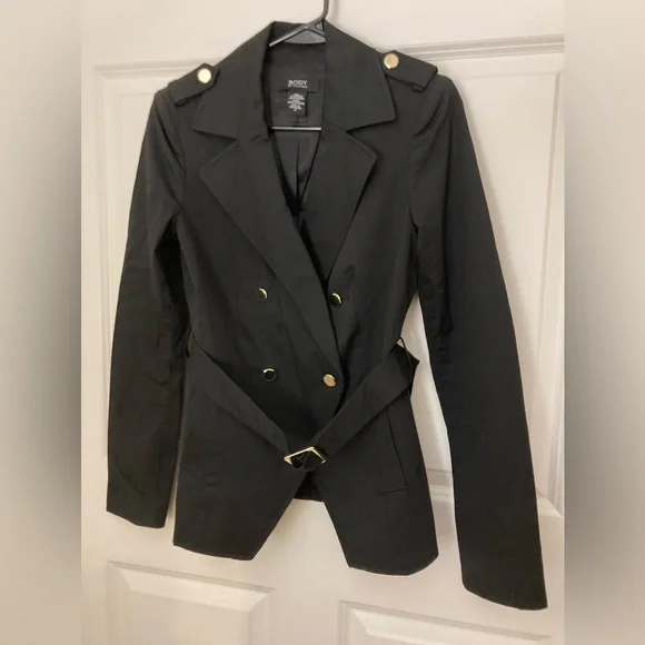 Elegant Ladies Dress Jacket BODY By Victoria Size 6 Belted! - Picture 2 of 7